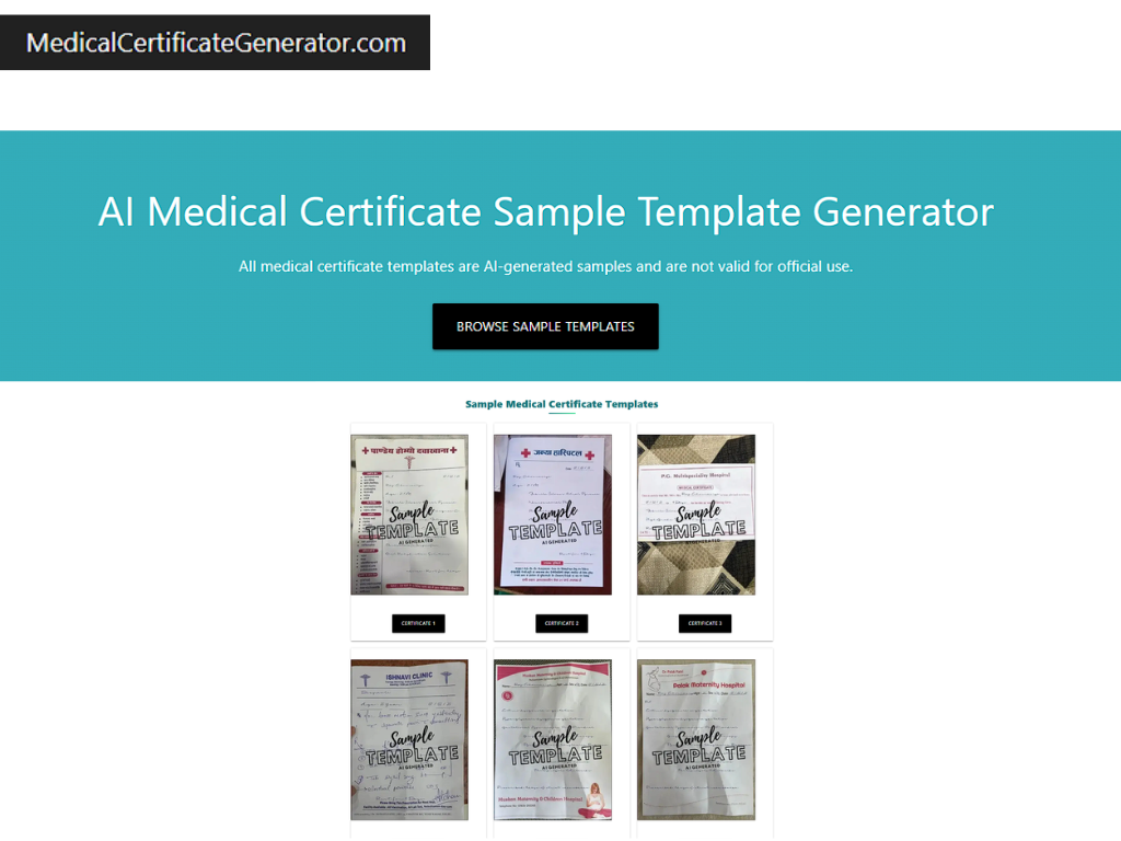 medicalcertificategenerator medicalcertificategenerator "medical certificate generate ai"